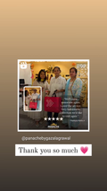 A thankyou post of 3 women holding bags with Panache Logo