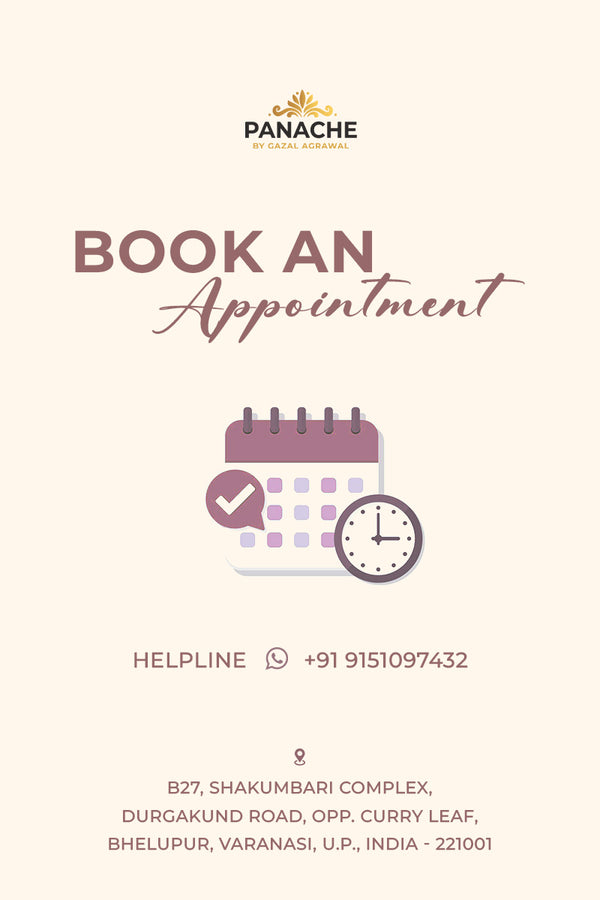 Book Appointment With Panache By Gazal Agrawal-Varanasi Boutique for designer lehenga, Saree and suit sets